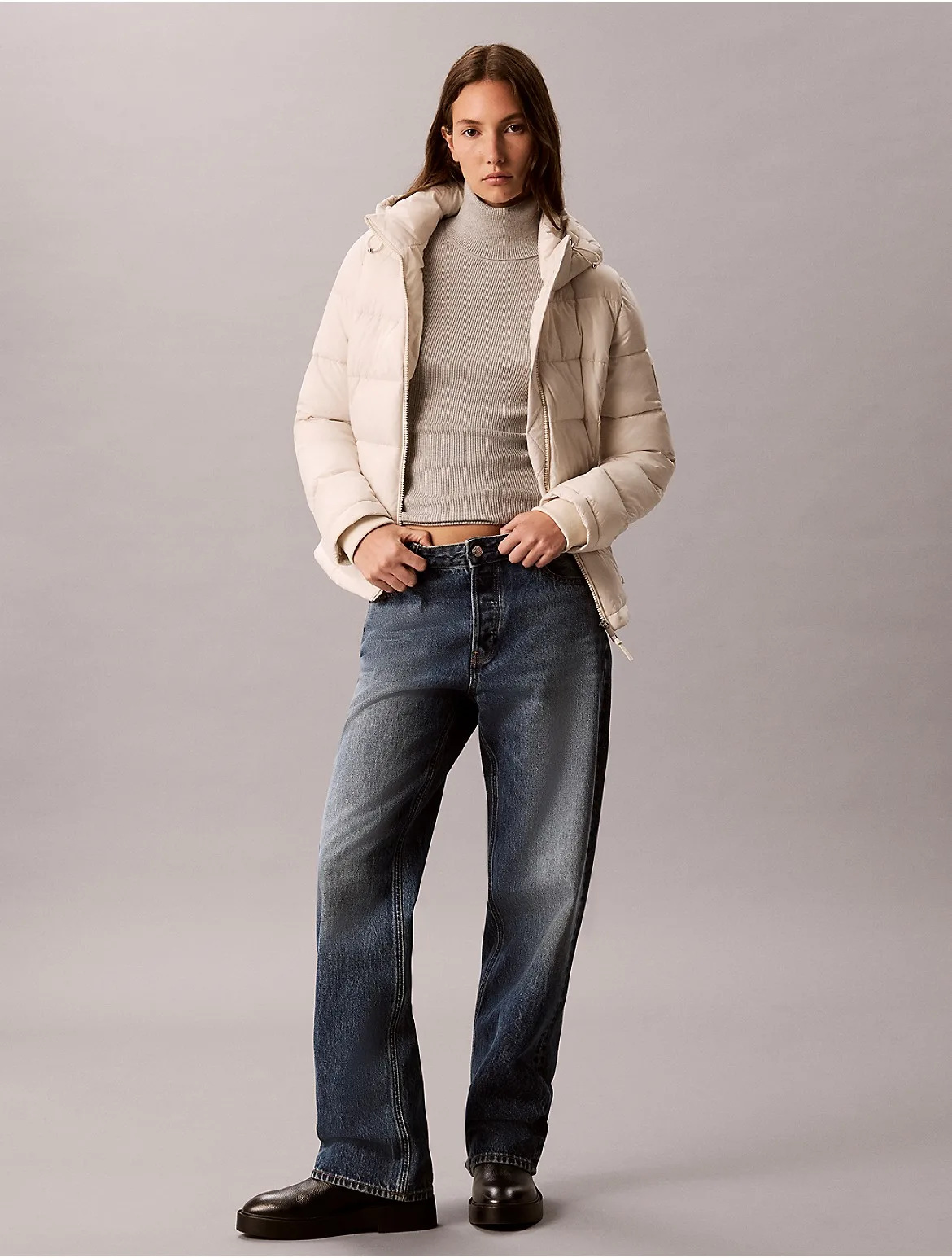 Slim Stretch Puffer Jacket by Calvin Klein