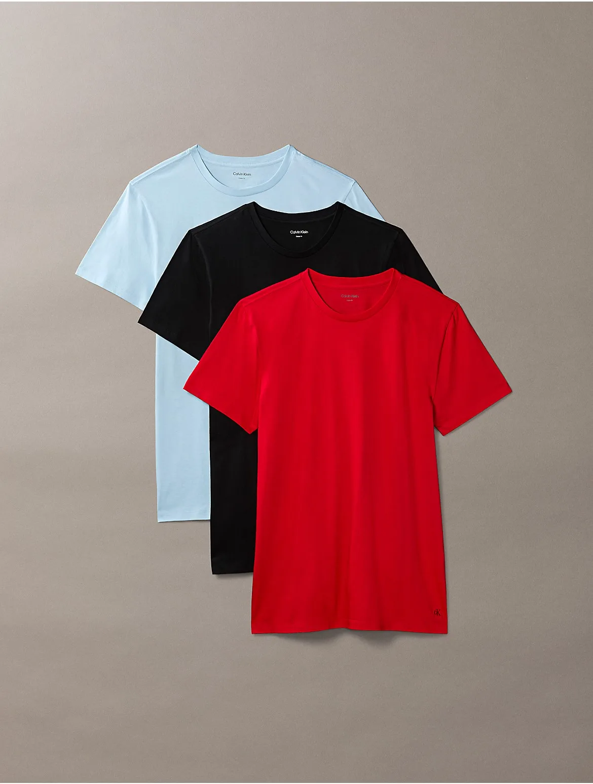 Cotton Classics 3-Pack Crewneck T-Shirt by Calvin Klein