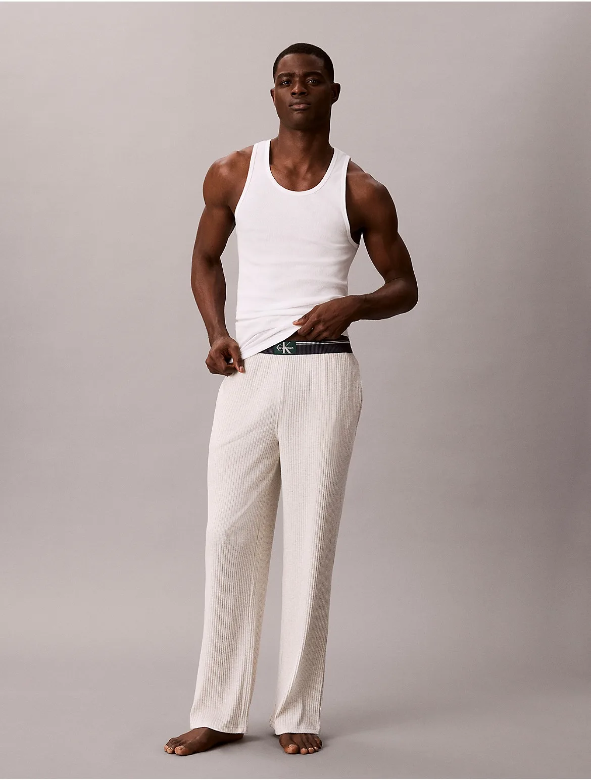 Heritage Waffle Sleep Pants by Calvin Klein