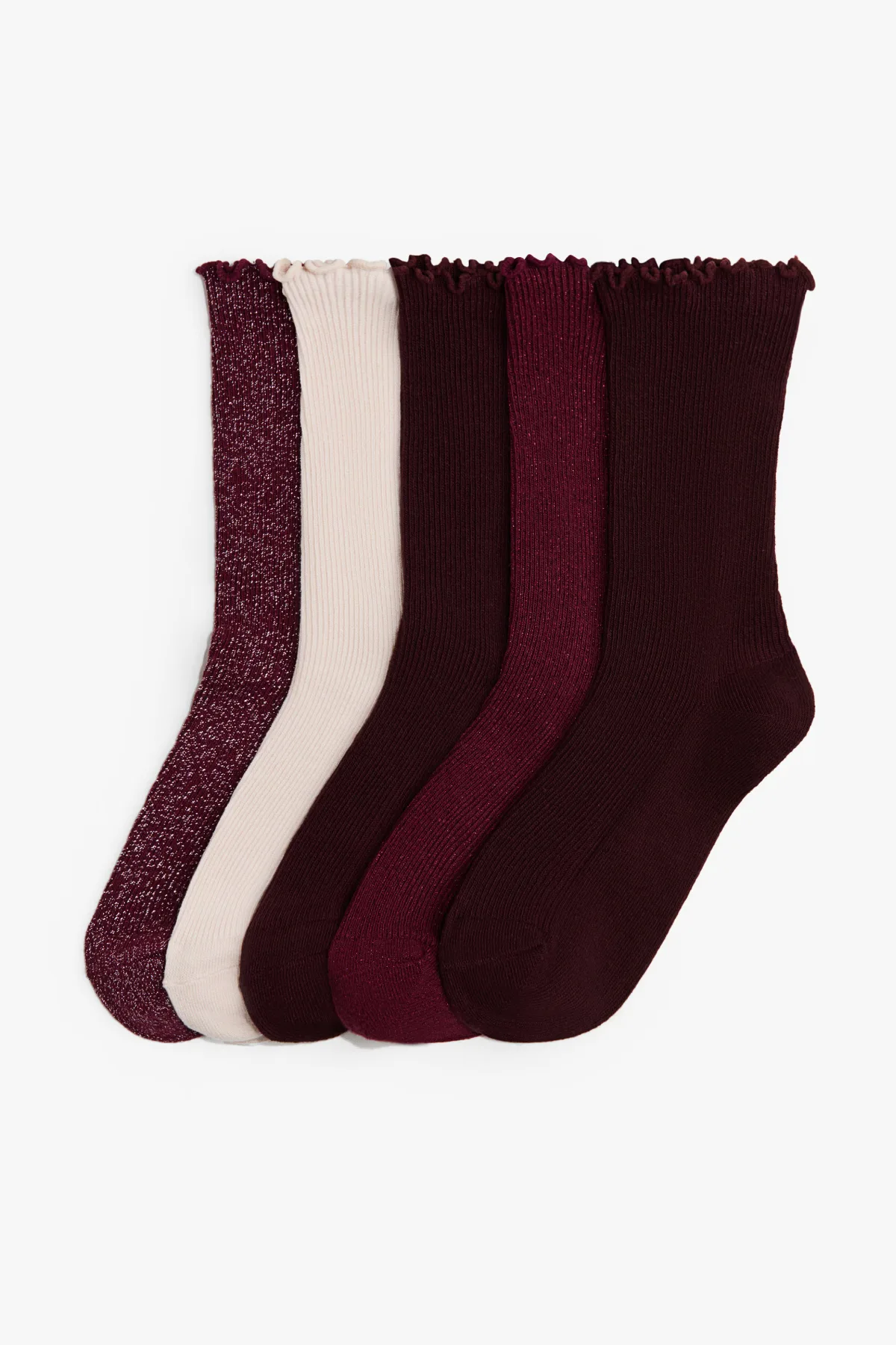 5-Pack Rib-Knit Socks by H&M