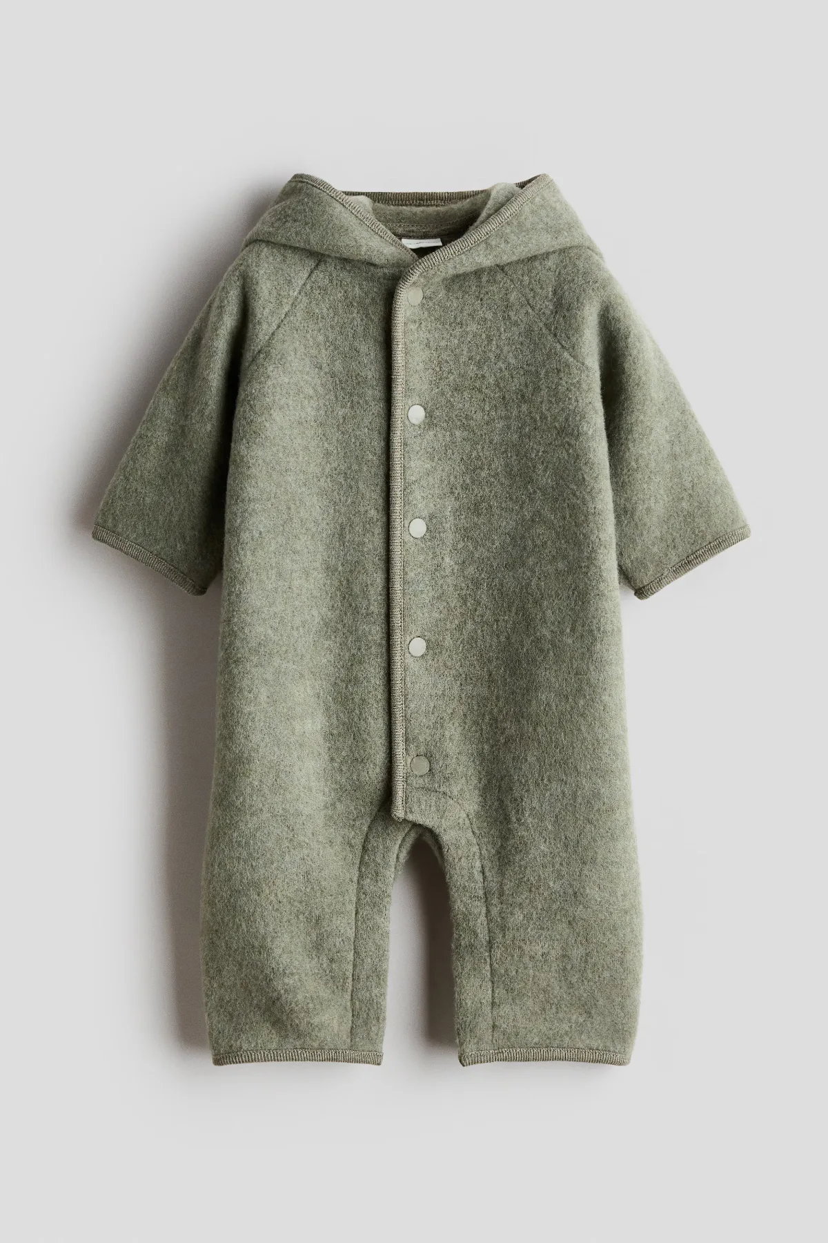 Wool-Blend Fleece Bunting Suit by H&M