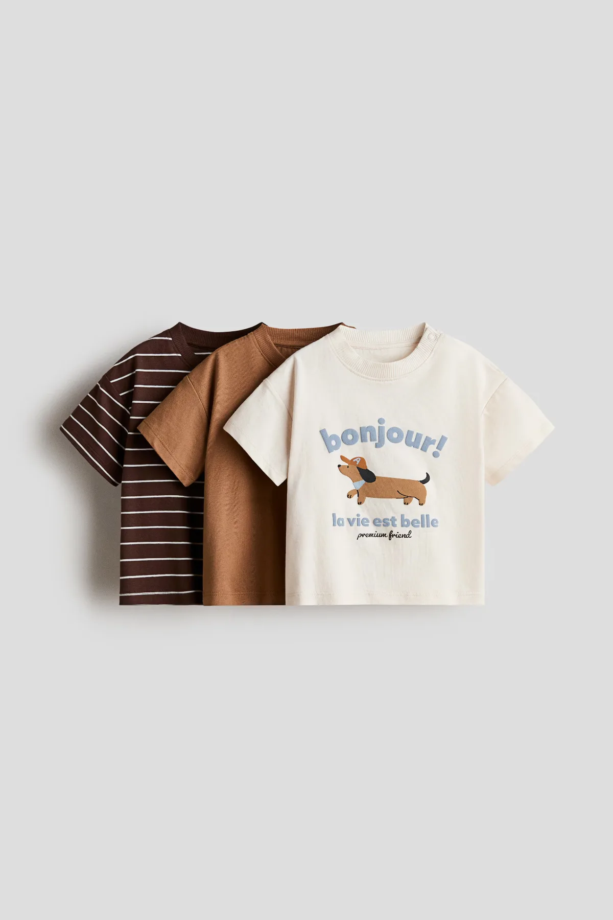 3-Pack Cotton T-Shirts by H&M