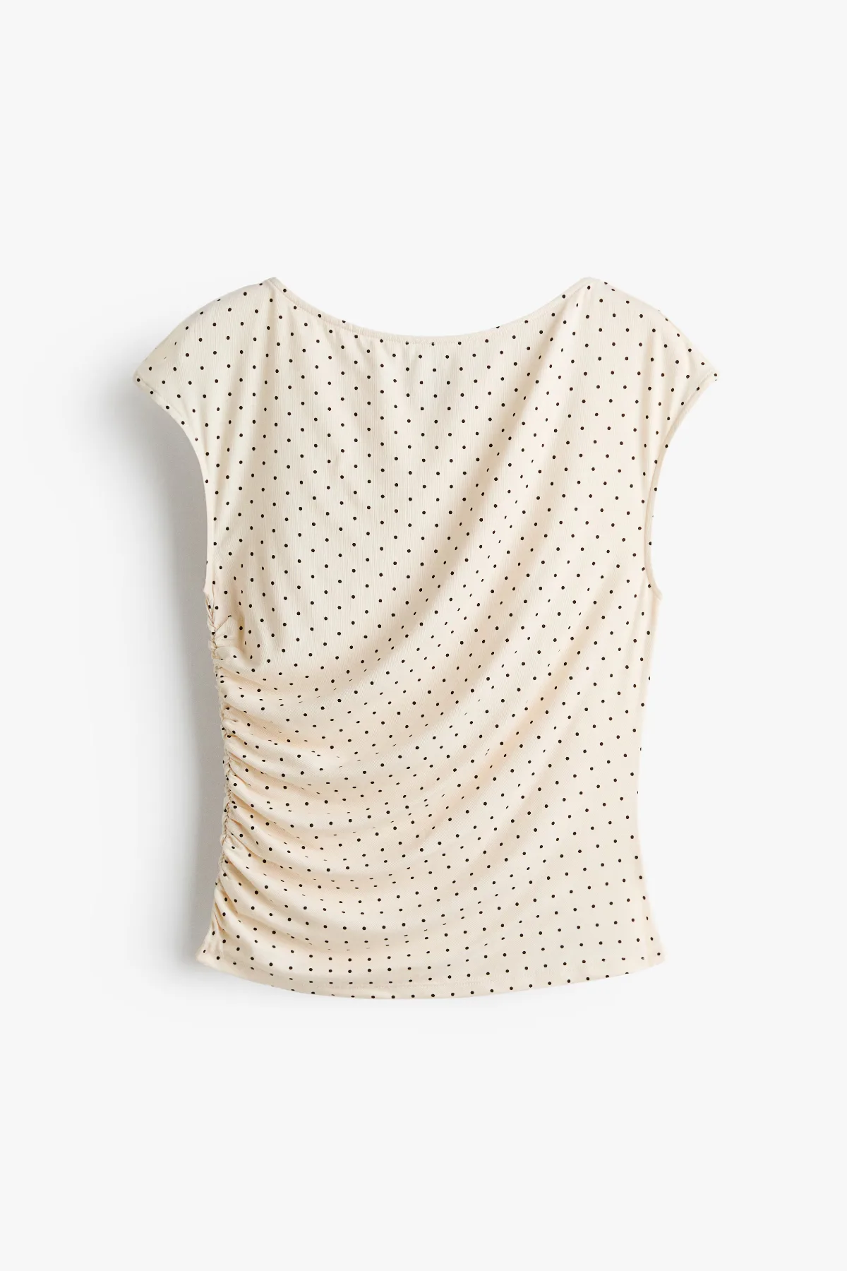 Draped Cap-Sleeved Top by H&M