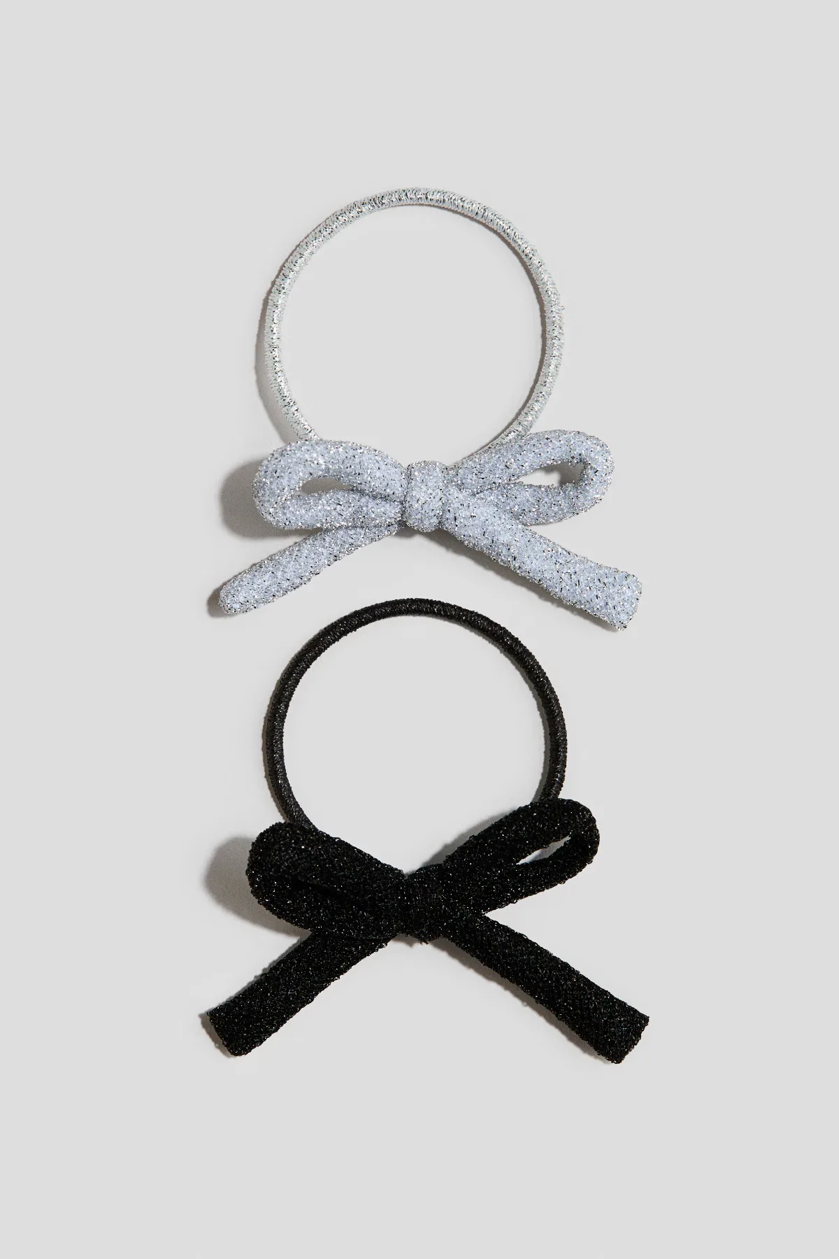 2-Pack Hair Elastics with Bow by H&M