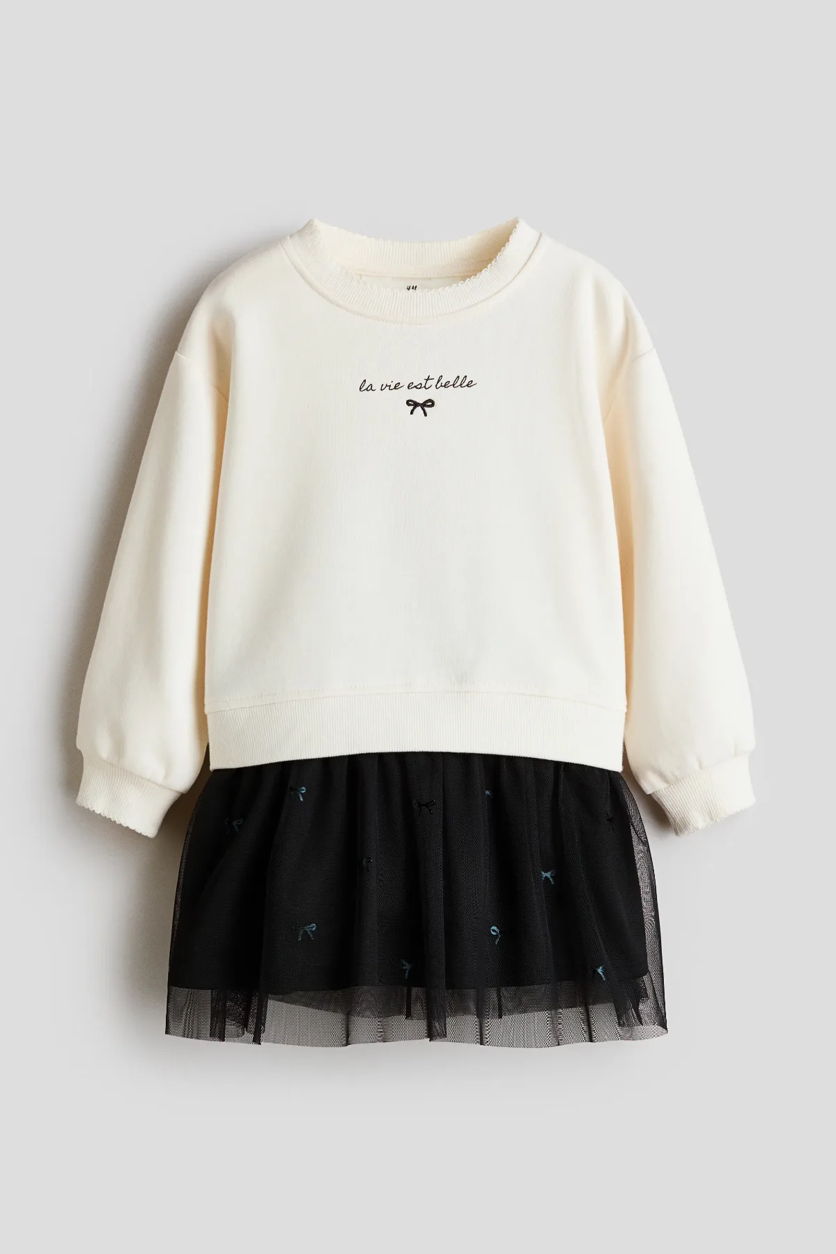 Tulle-Skirt Sweatshirt Dress by H&M