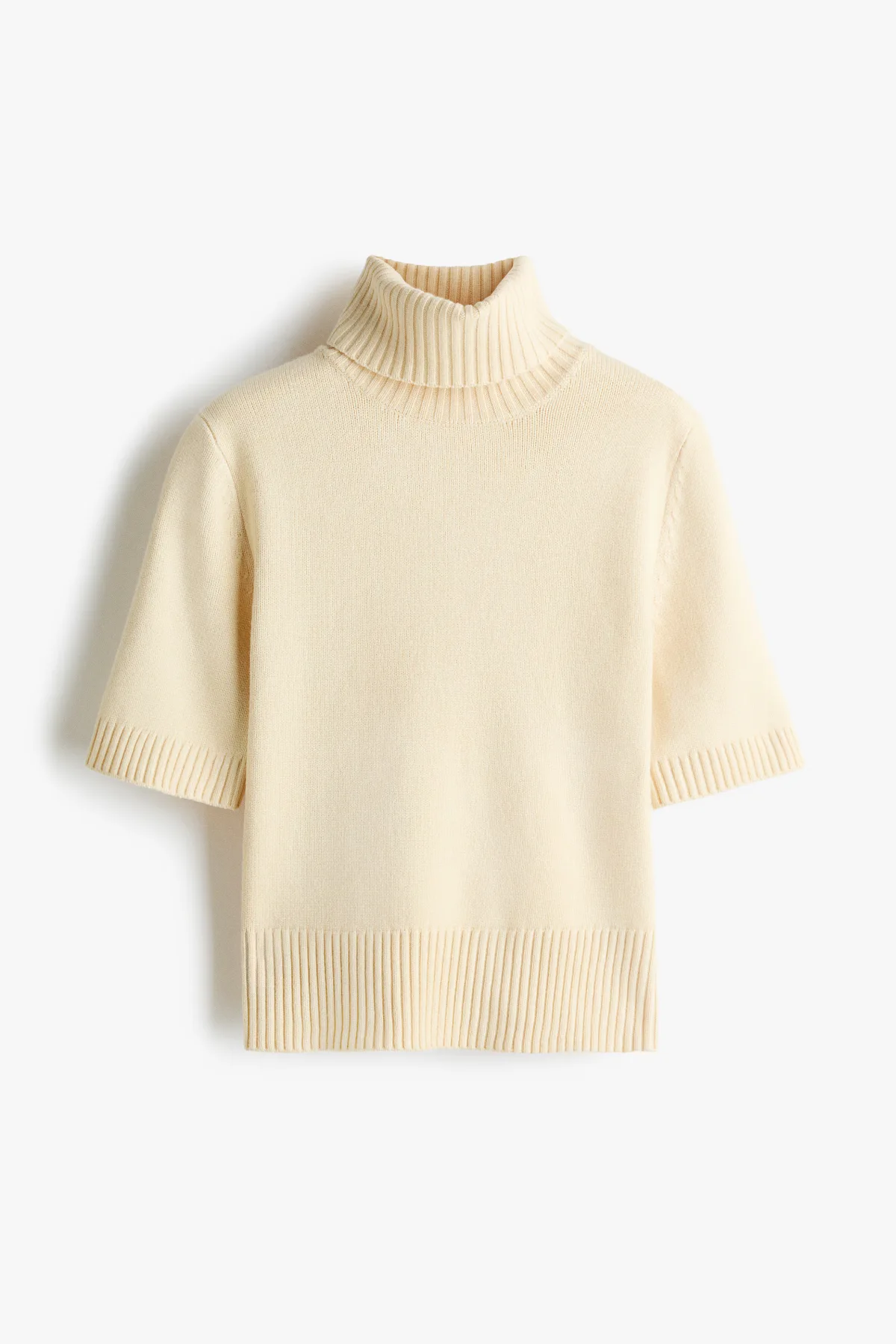 Short-Sleeved Roll-Neck Top by H&M
