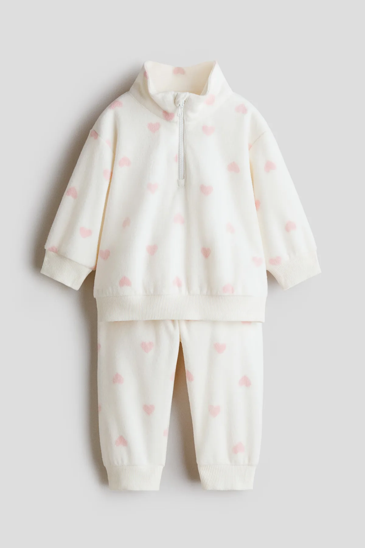 2-Piece Printed Fleece Set by H&M