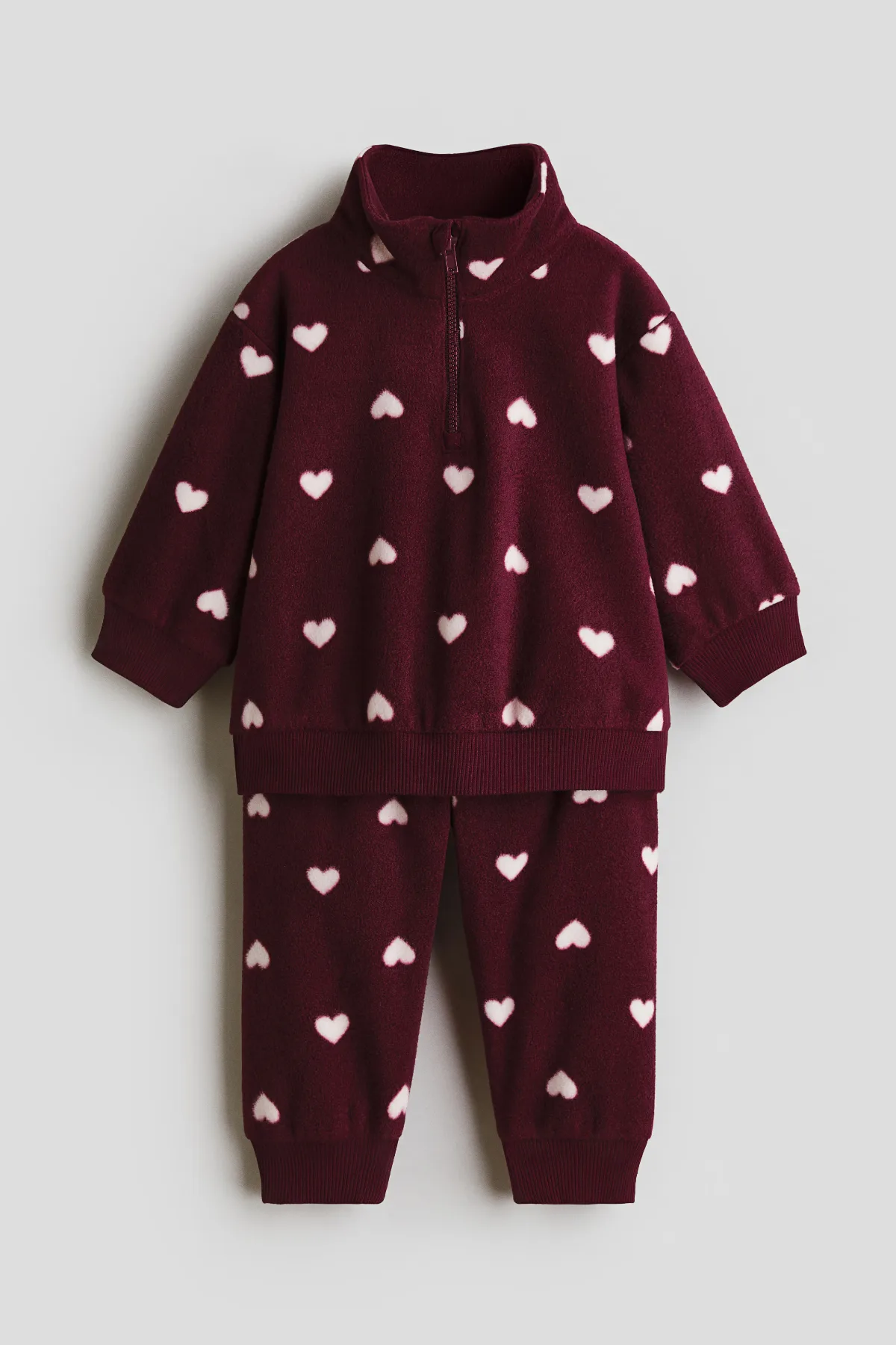 2-Piece Printed Fleece Set by H&M