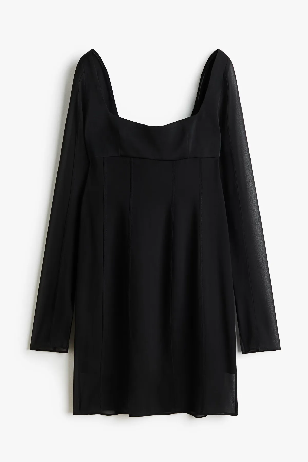 Fitted Chiffon Dress by H&M
