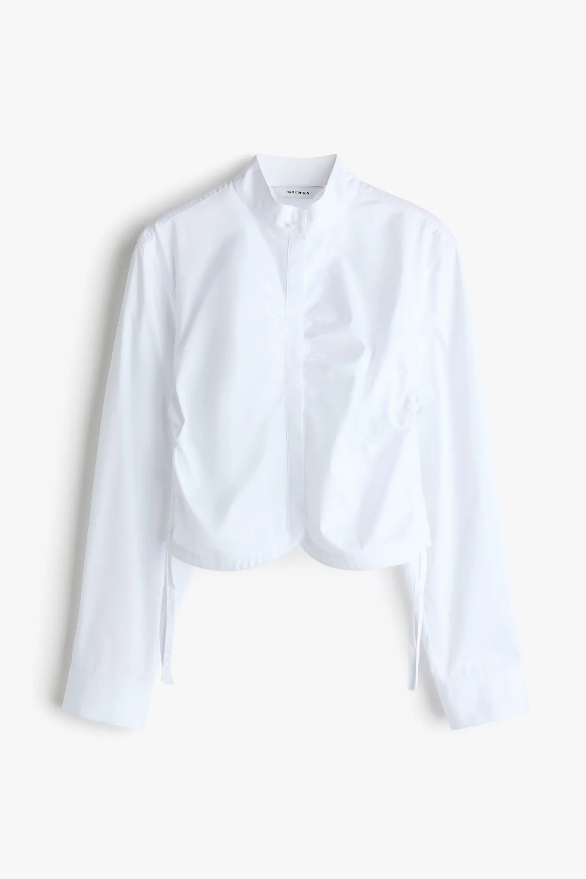 Drawstring-Detail Poplin Shirt