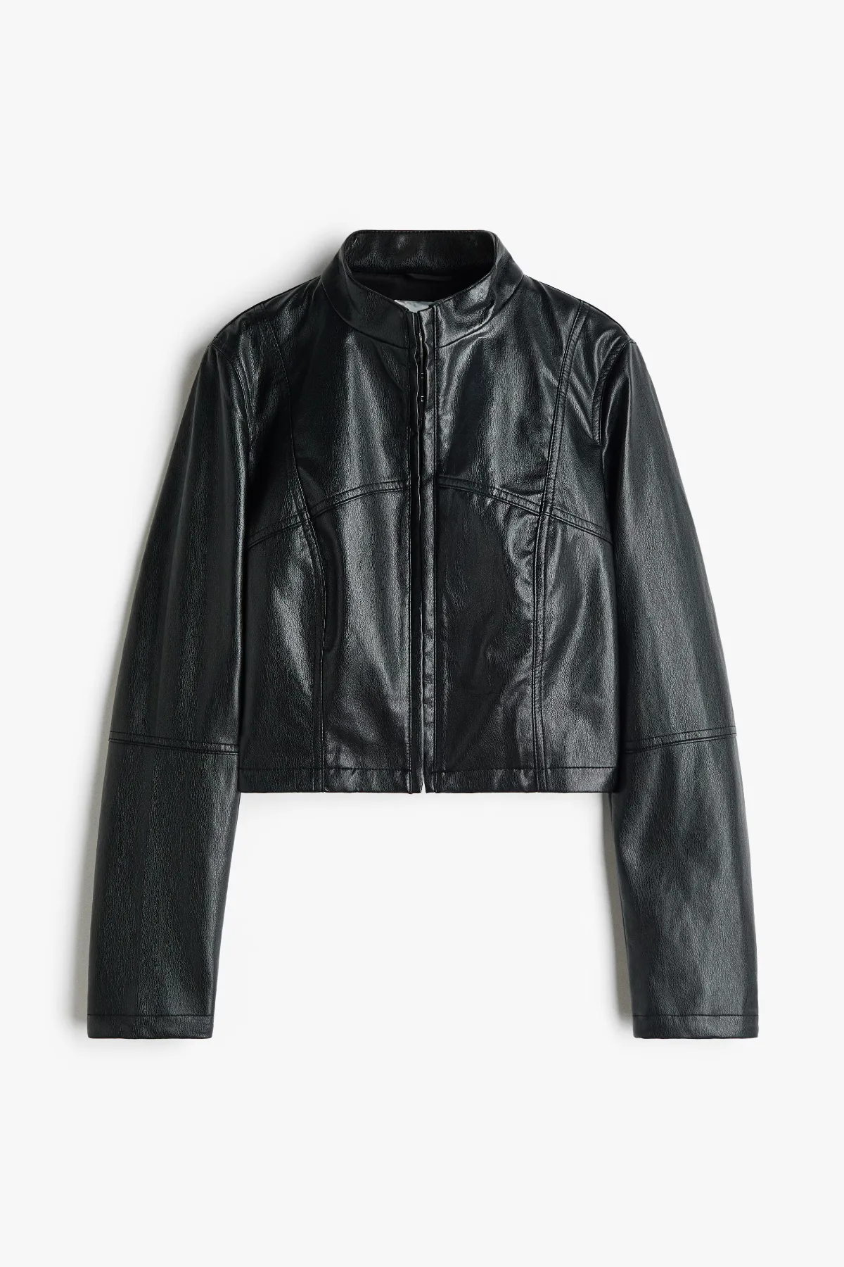 Coated Stand-Collar Jacket