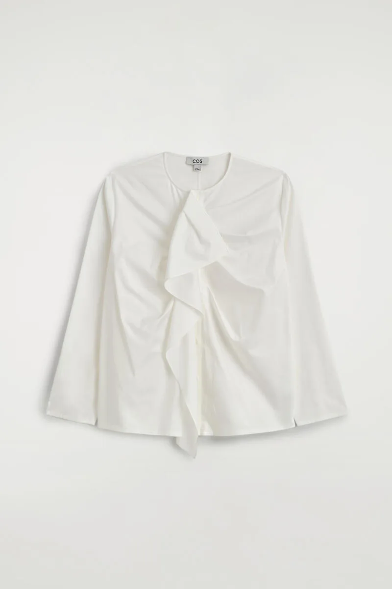 Ruffled Cotton Blouse by COS