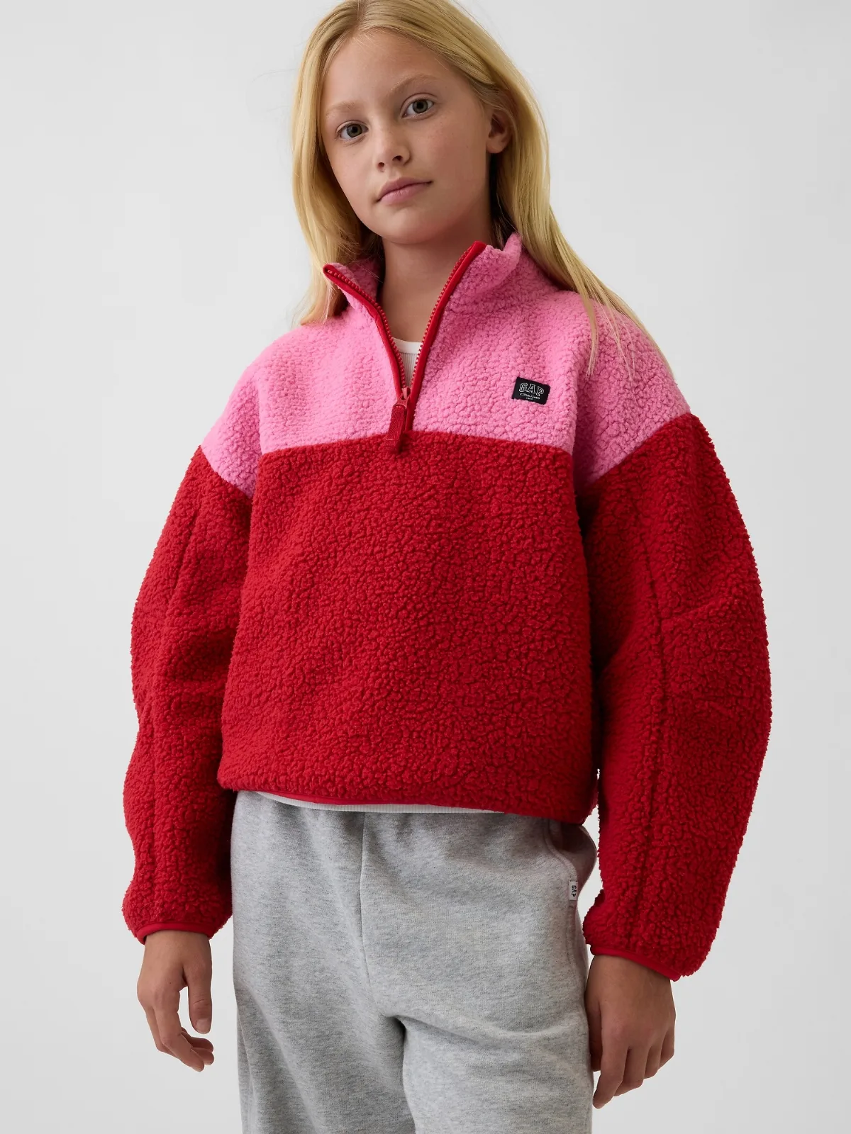 Sherpa Quarter-Zip Pullover by Gap