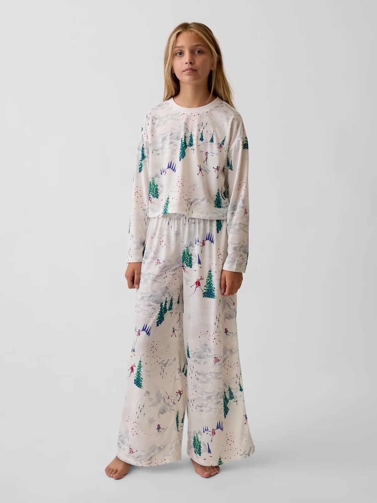 Recycled Wide-Leg PJ Set by Gap
