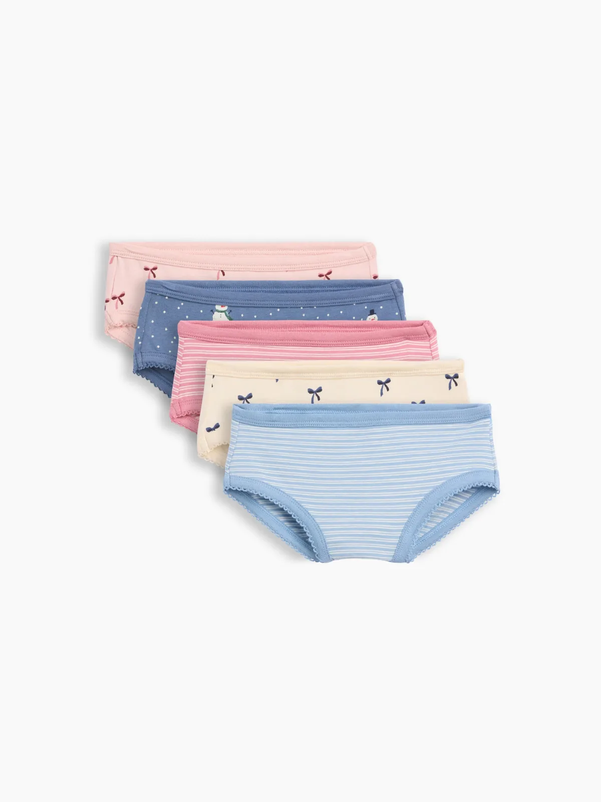Organic Stretch Cotton Print Briefs (5-Pack) by Gap