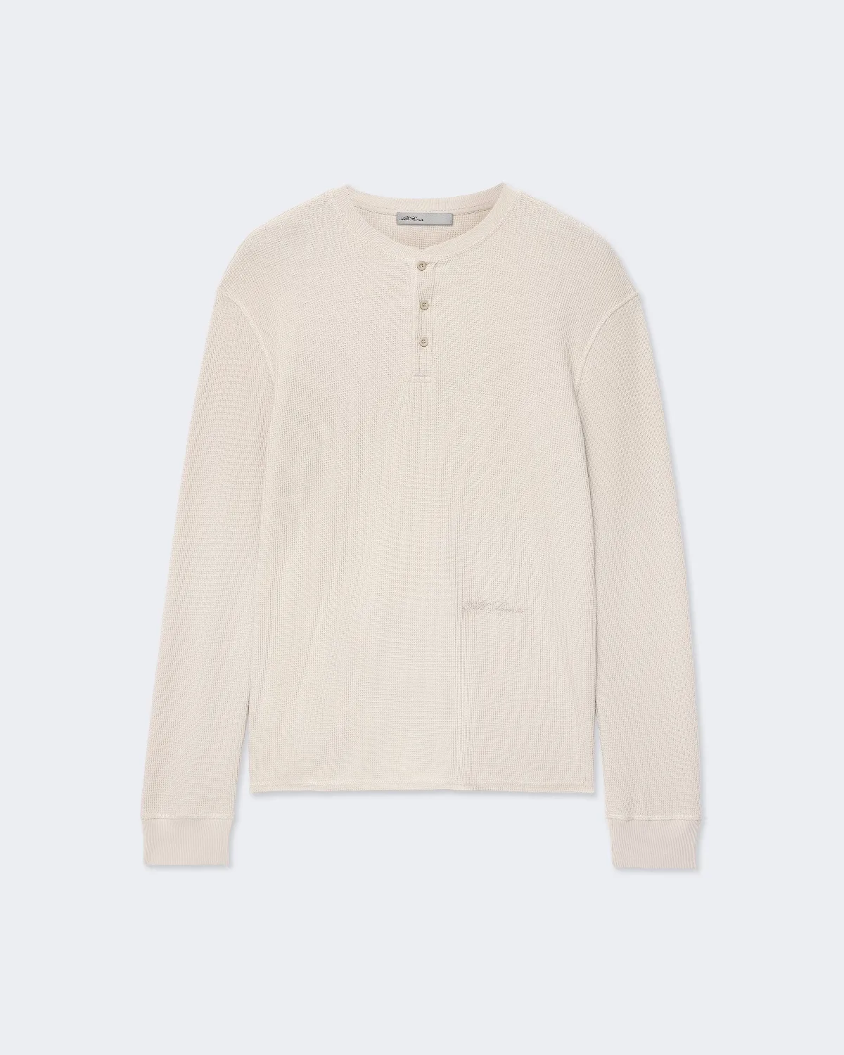 Raine Waffle-Knit Long-Sleeve Henley Top by AllSaints