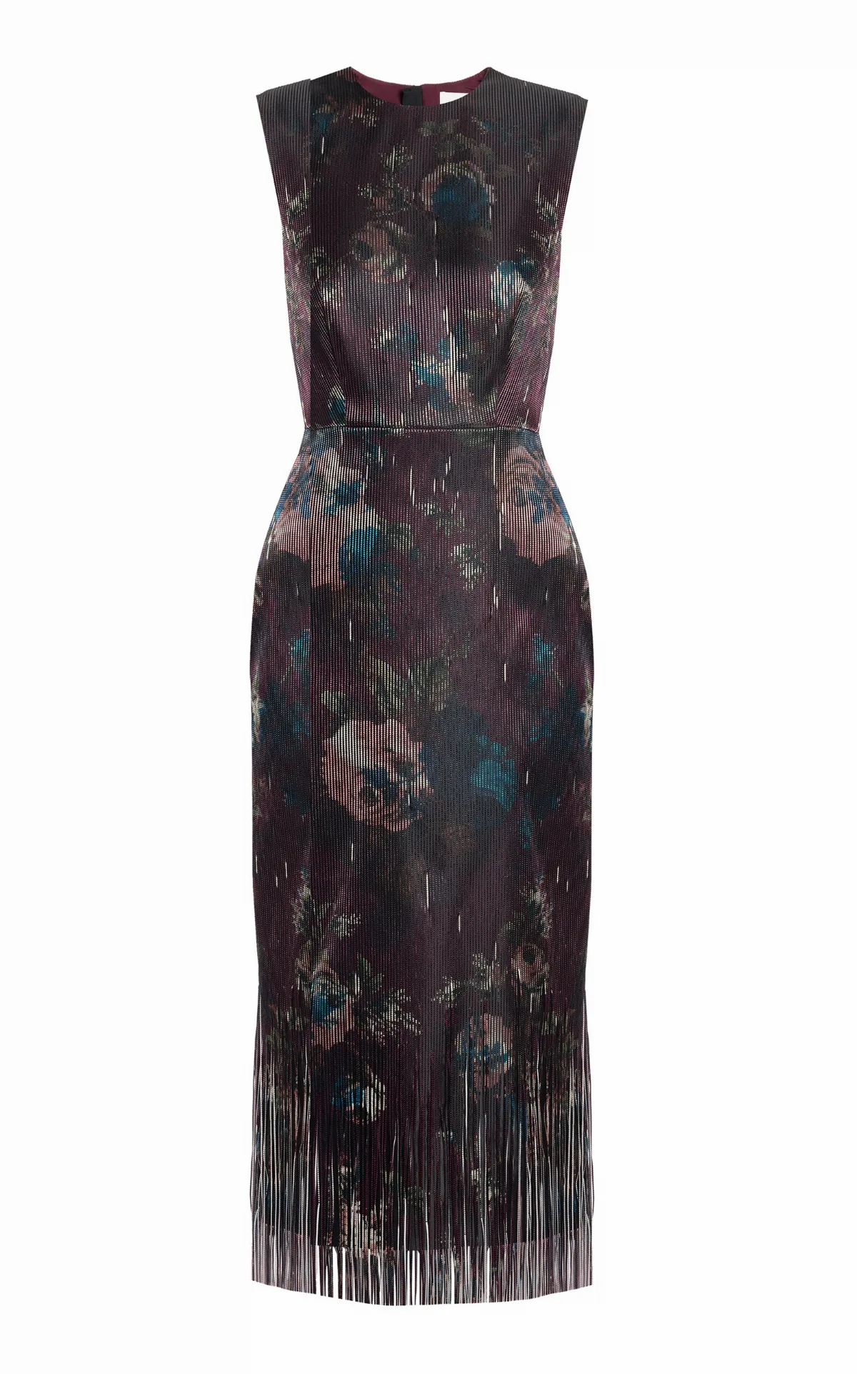 Fringed Jacquard Midi Dress by Erdem