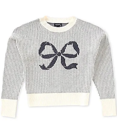 Long Sleeve Plaited Bow Sweater by Originality