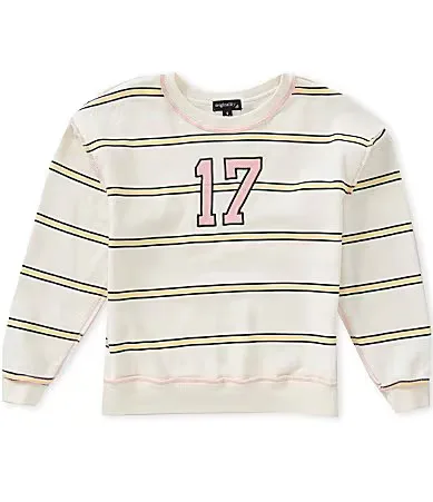 Long Sleeve Rugby Stripe Sweatshirt by Originality