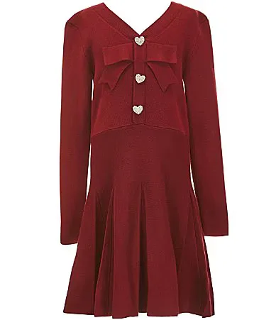 I.N. San Francisco Long Sleeve Pleated Knit Dress by In San Francisco