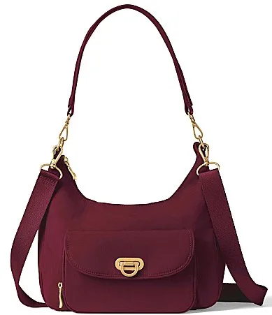 Coastal Flip Lock Half Moon Bag by Baggallini