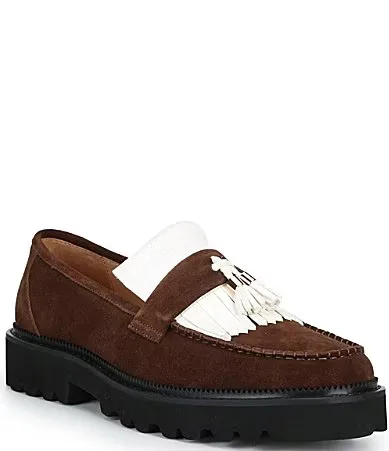 Journey Lug Tassel Loafers by Marc Nolan