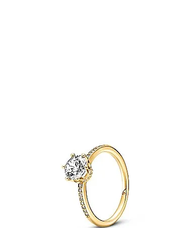 Sparkling Crown Solitaire Ring by Pandora