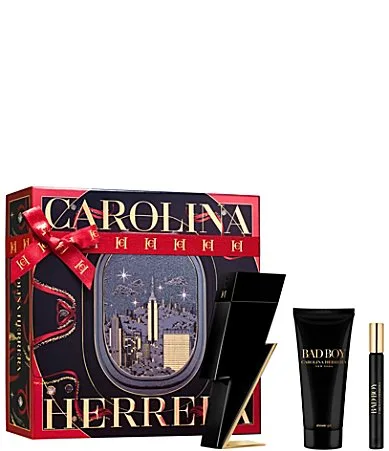 Bad Boy Eau De Toilette Holiday 3-Piece Gift Set by Carolina Herrera
