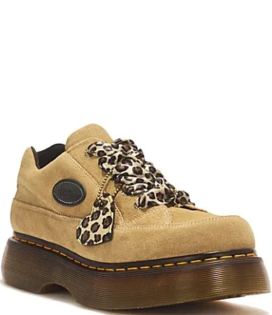 Buzz 5-Eye Suede Platform Oxfords by Dr. Martens