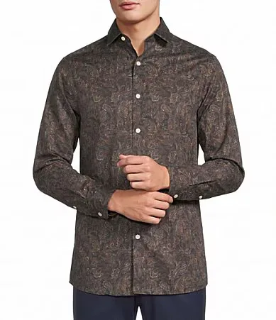 The Heritage Standard Collection Paisley Sport Shirt by Hart Schaffner Marx