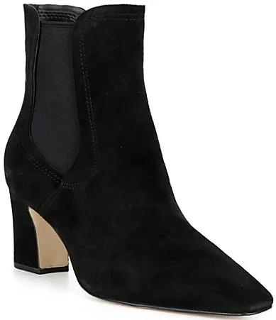 Blanche Snip Toe Suede Chelsea Booties by COLE HAAN