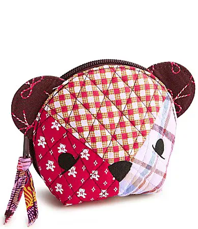 Bear Festive Check Patchwork Cosmetic Bag by Vera Bradley
