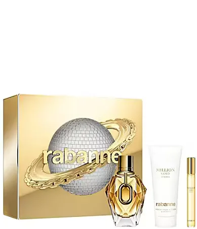 Million Gold for Her Eau De Parfum Holiday 3-Piece Gift Set by Rabanne