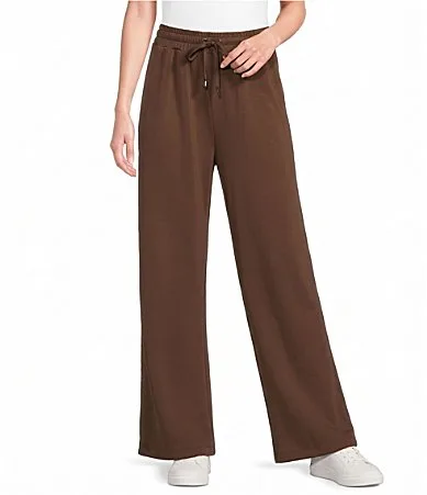 Knit Wide Leg Pull-On Coordinating Pants by Copper Key