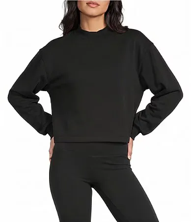 Rib Trim Mock Neck by Copper Key