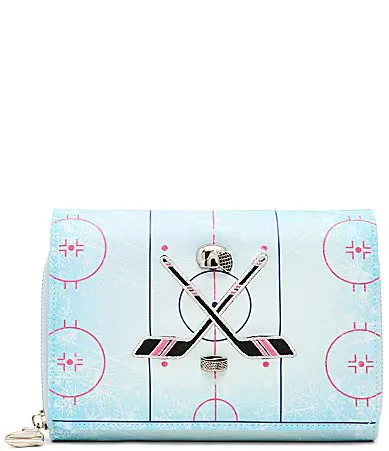 Puckin Around Hockey Wallet on a Chain by Betsey Johnson