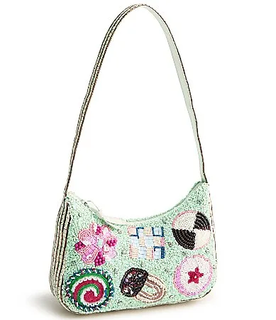 Mini Roxbury Beaded Cookie Swap Crescent Shoulder Bag by Vera Bradley