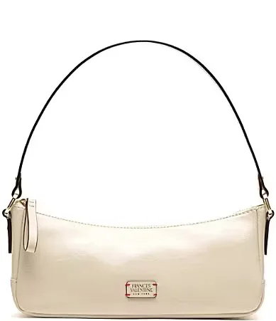 Mia Leather East-West Shoulder Bag by Frances Valentine