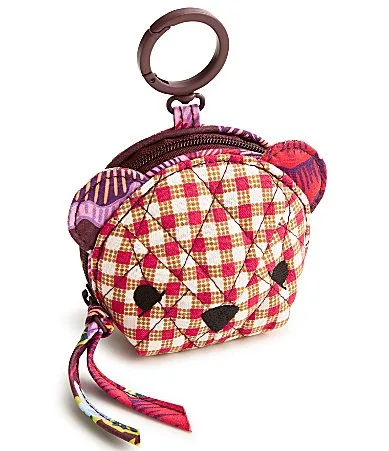 Classic Mini Bear Check Bag Charm - Festive Check Patchwork by Vera Bradley