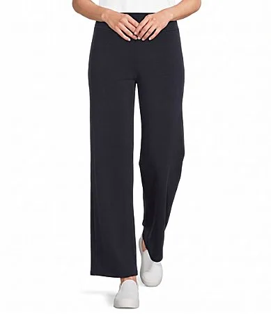 Knit Wide Leg Pull-On Ankle Pants by Multiples