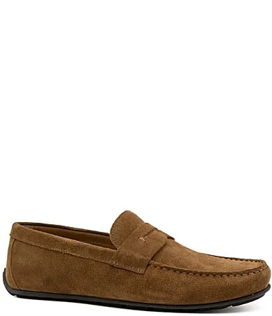 Mario Suede Driver Penny Loafers
