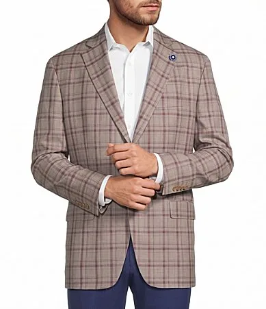 Chicago Classic Fit Plaid Wool Sport Coat by Hart Schaffner Marx