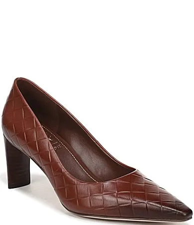 Estee Woven Leather Snip Toe Pumps by Naturalizer
