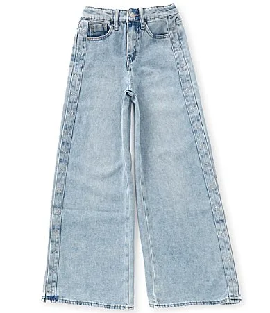 Grommet Seamed Wide Leg by Tractr