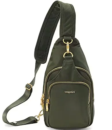Baggallini x Coco Rocha Manhattan Collection Central Park Nylon Sling Bag