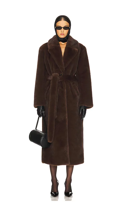 Darelle Faux Fur Maxi Coat by Lamarque