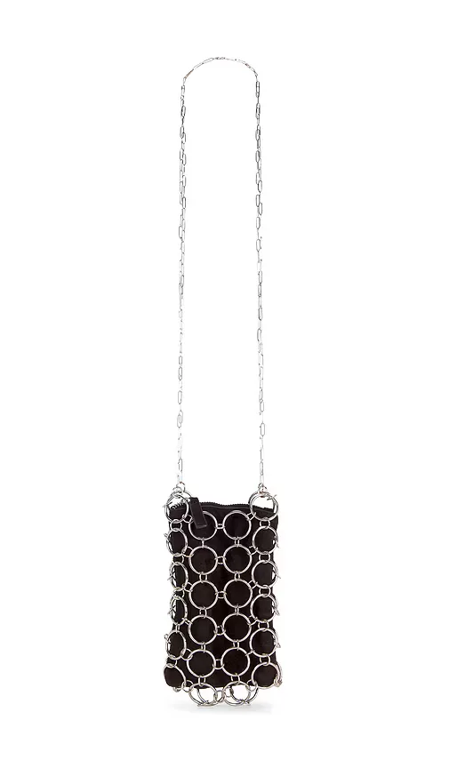 Alexandria Chain Bag in Chocolate Suede & Silver by Bec  Bridge