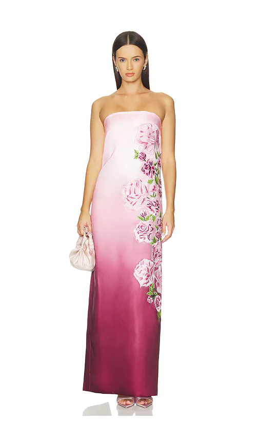 Rose Armour Column Dress by La Fuori