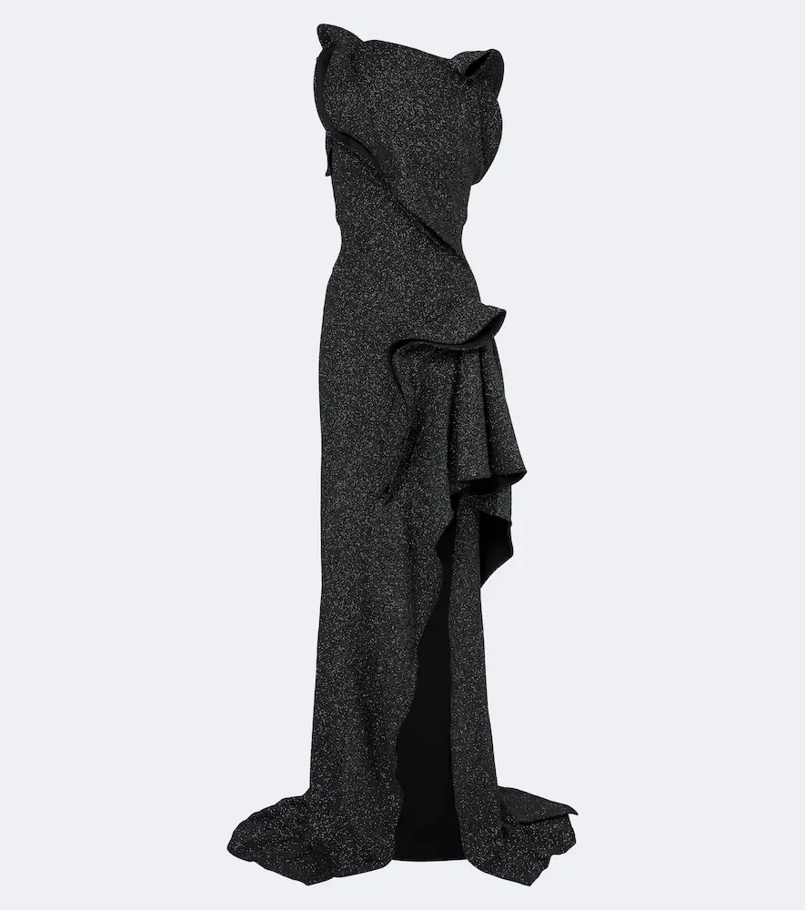 Flashpoint Ruffled Asymmetric Gown by Maticevski