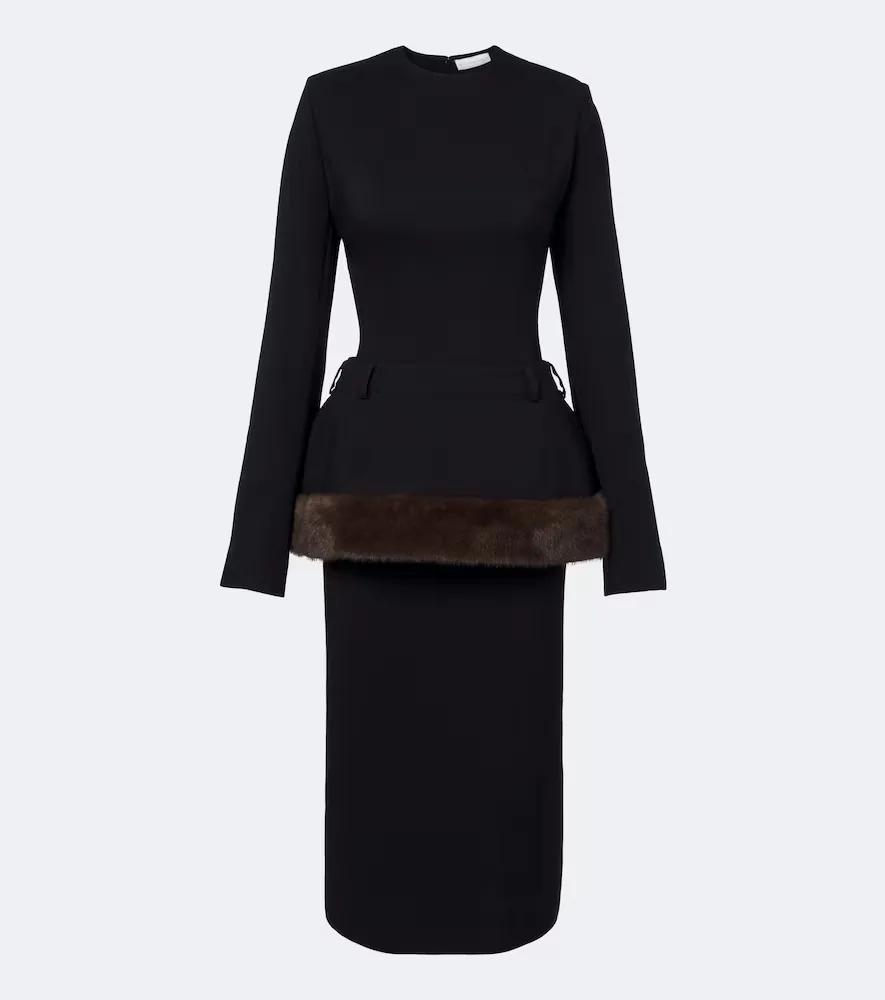 Peplum Midi Dress by Stella McCartney